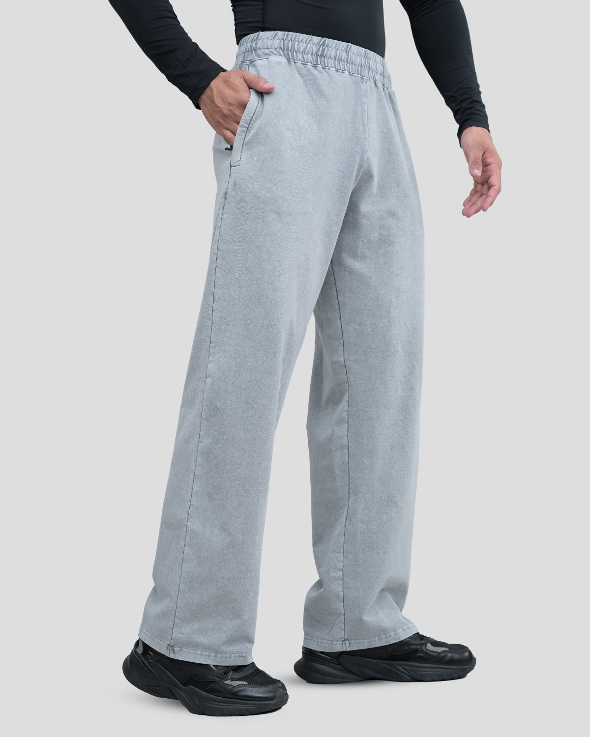 Acid Wash Straight Pant
