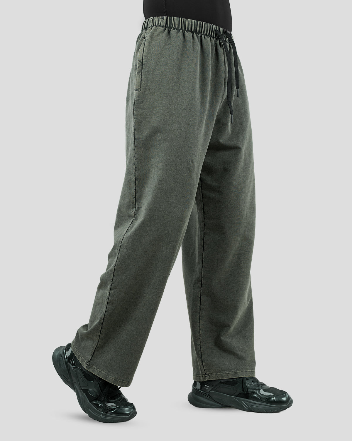 Acid wash baggy pants