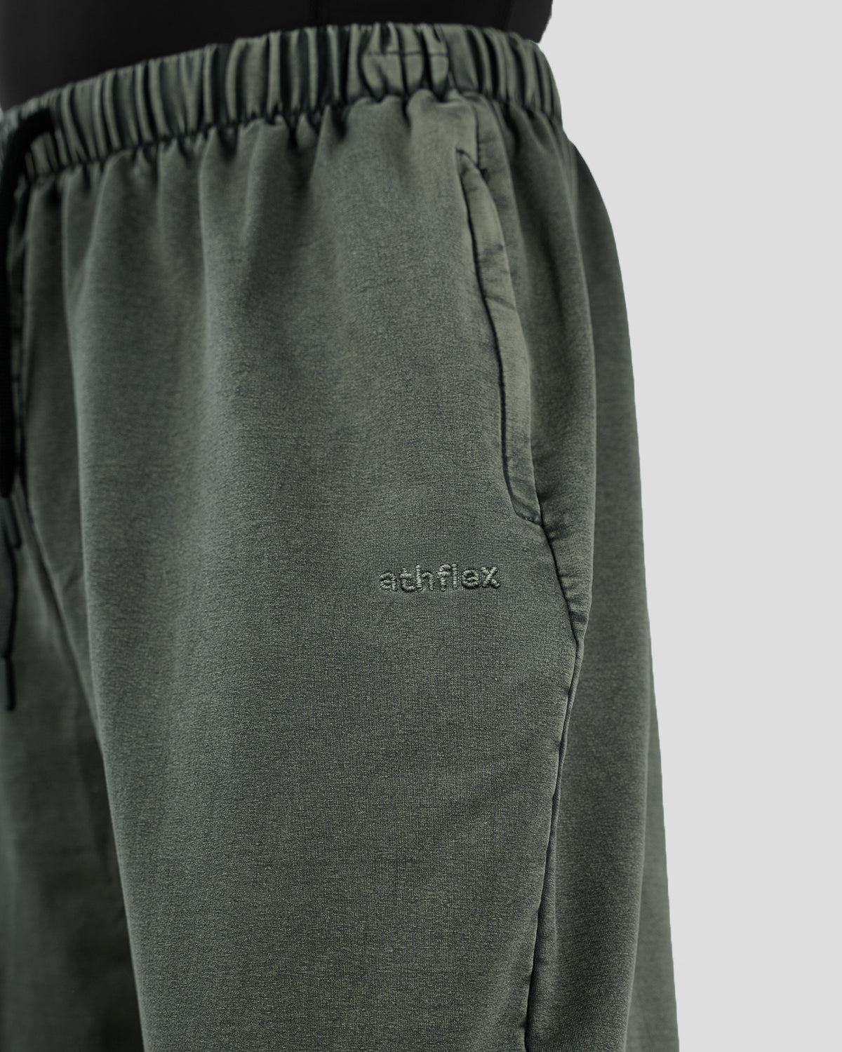 Acid wash baggy pants